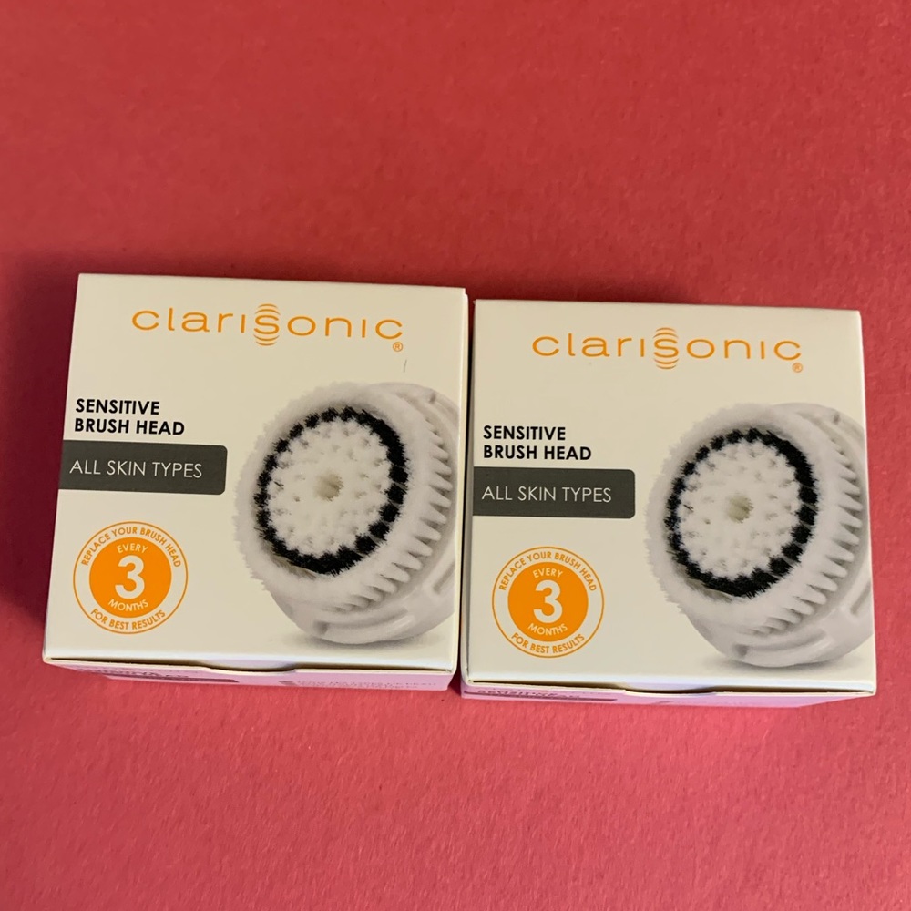 2 Clarisonic Sensitive Brush Head replacement NIB